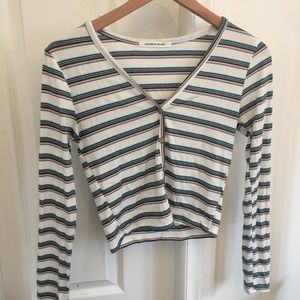 stripped long sleeve tee!!